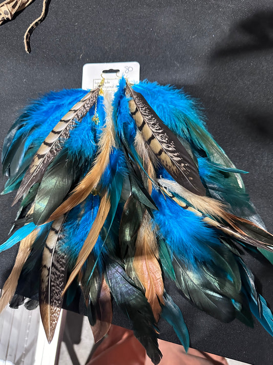 Feather earrings