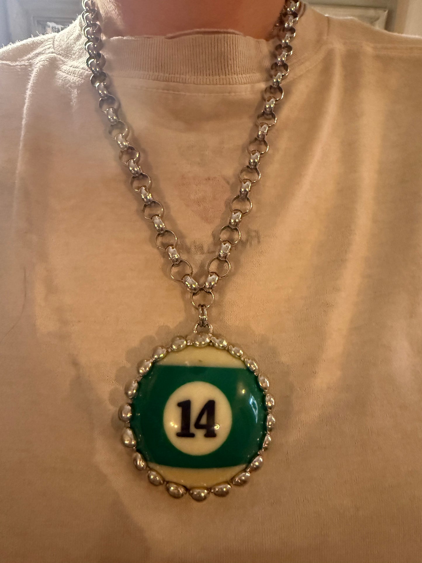 Pool Ball Necklace # 14