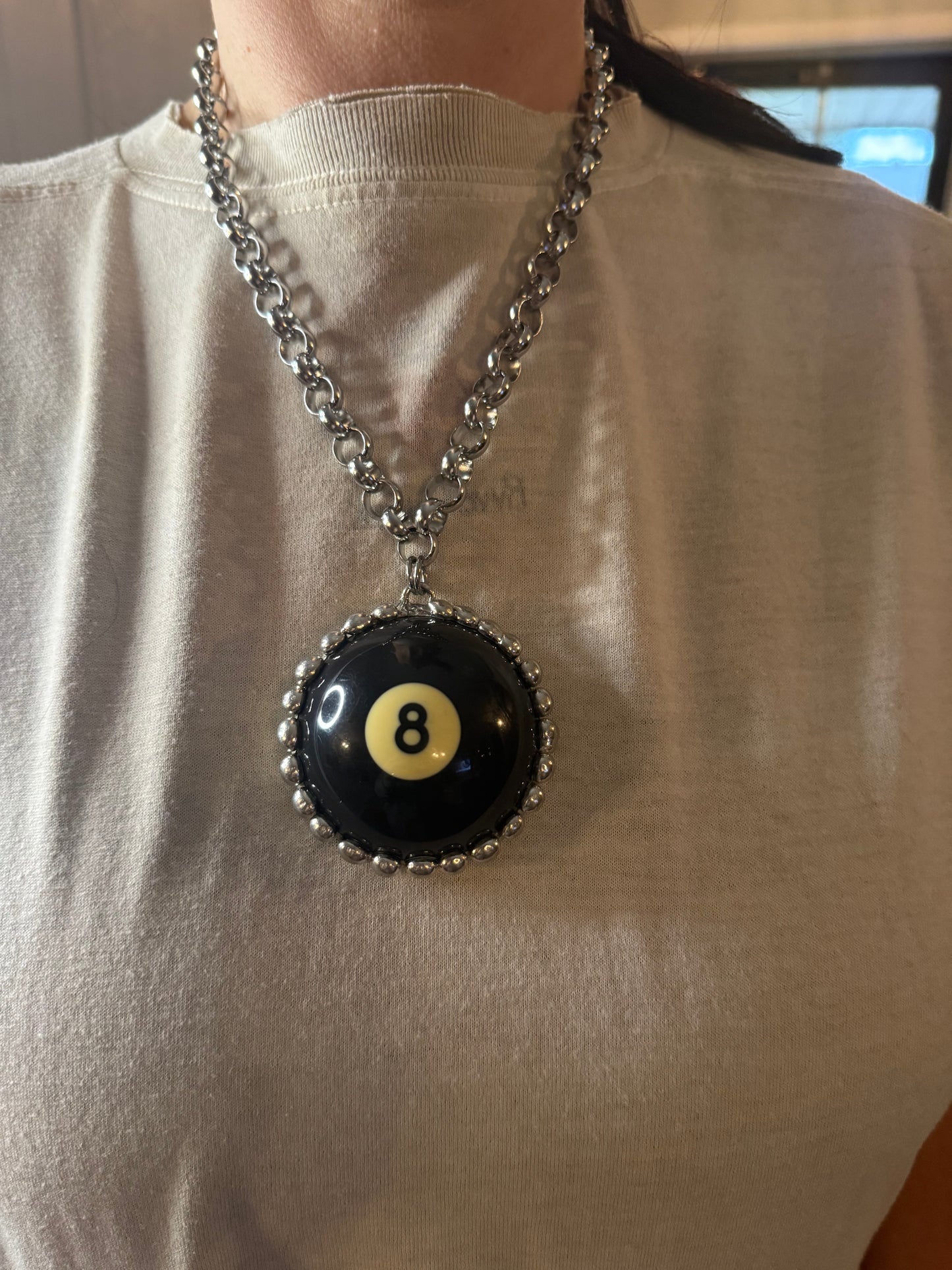Pool Ball necklace # 8
