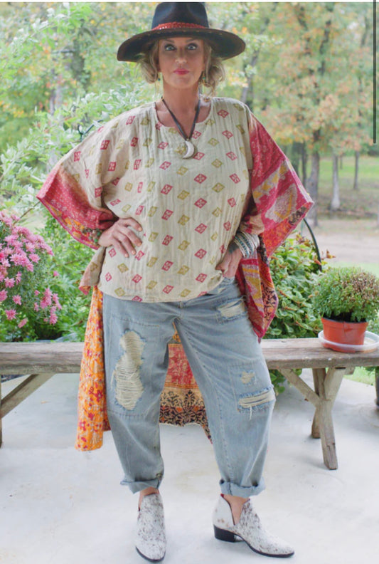 Kantha Sunrise High-Lo Top colors will vary