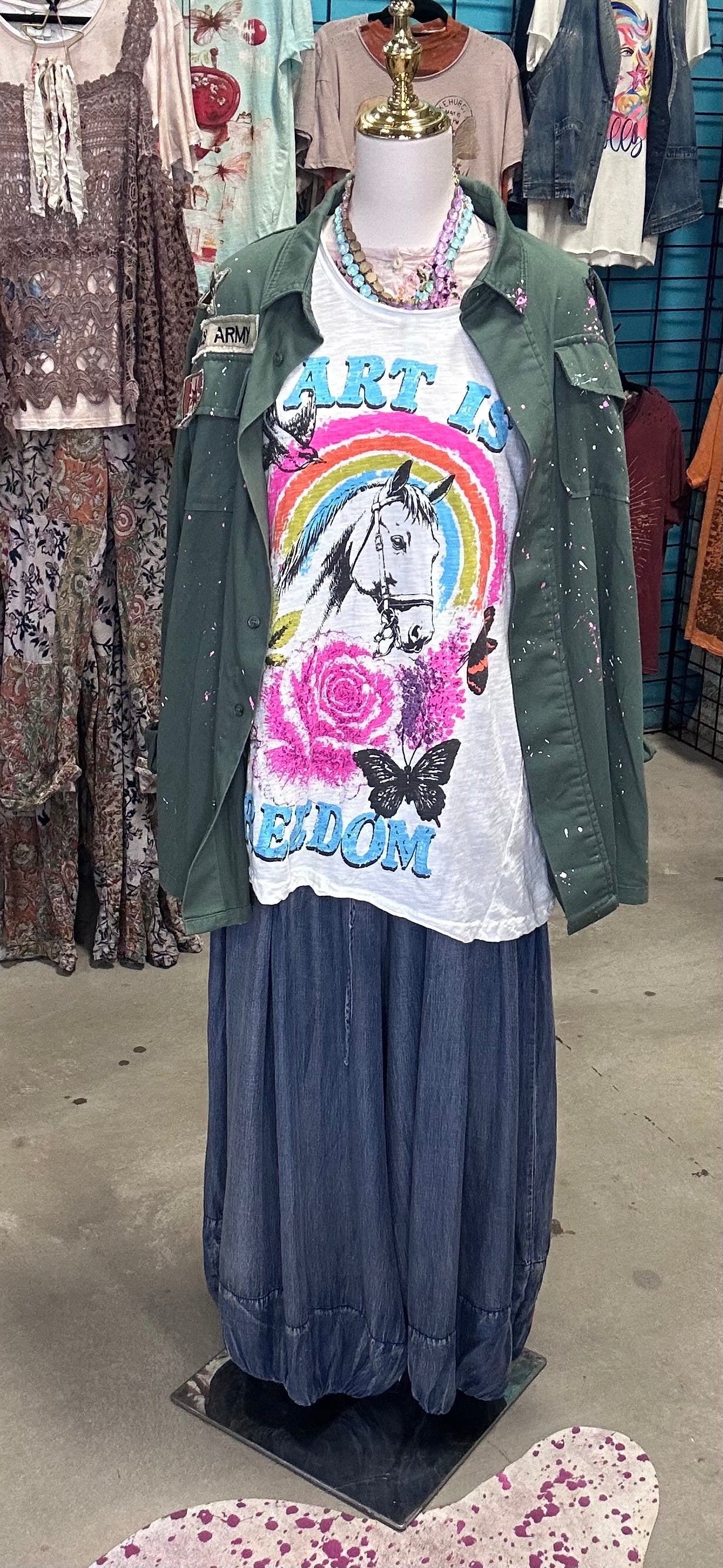 House of Jaded- weathered and worn tee- Derby