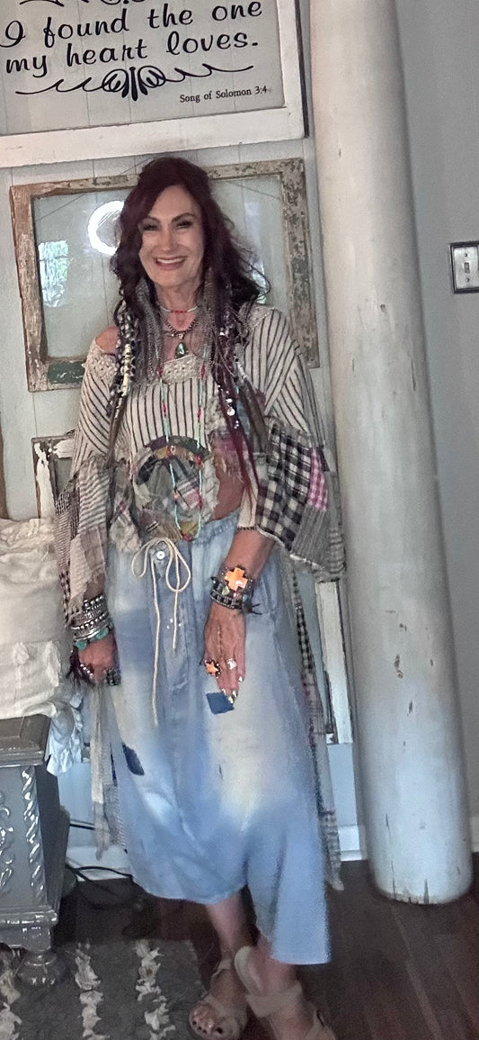JG- Earth Song Chambray Harem Pants