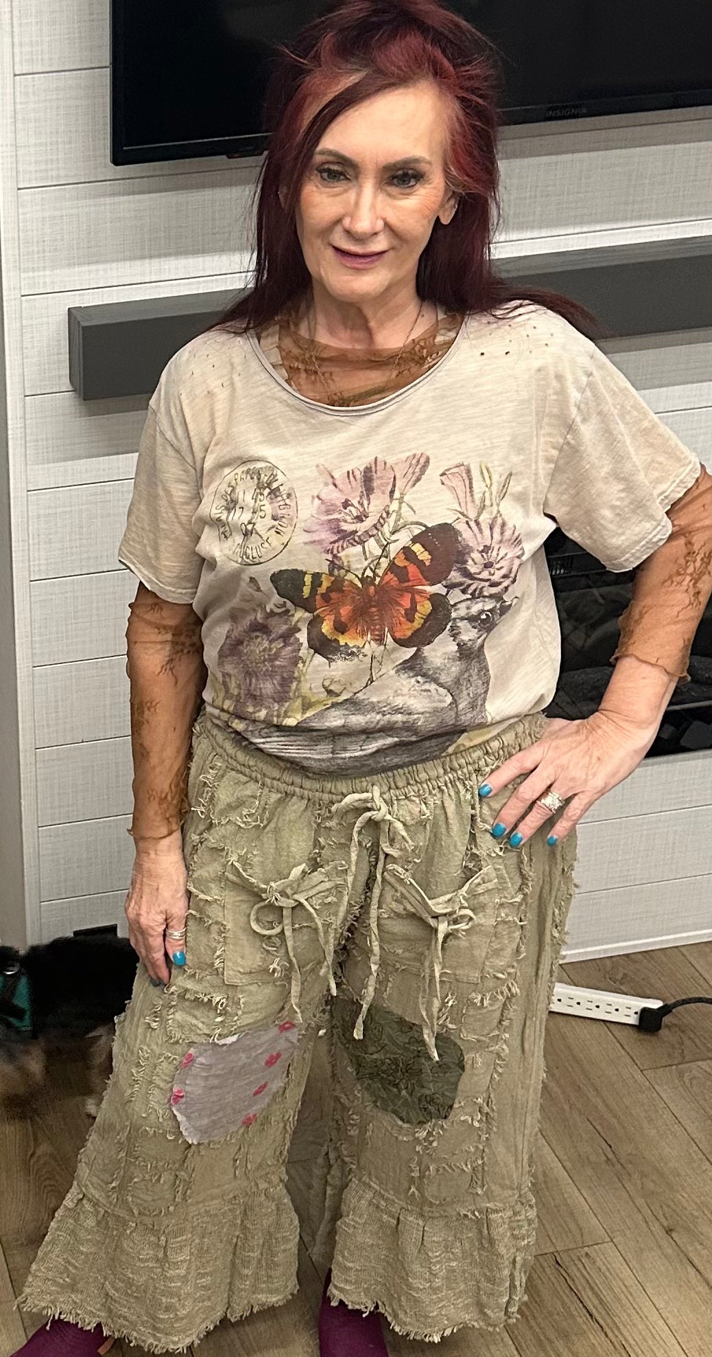 JG- MoonMoss Ruffle Pants