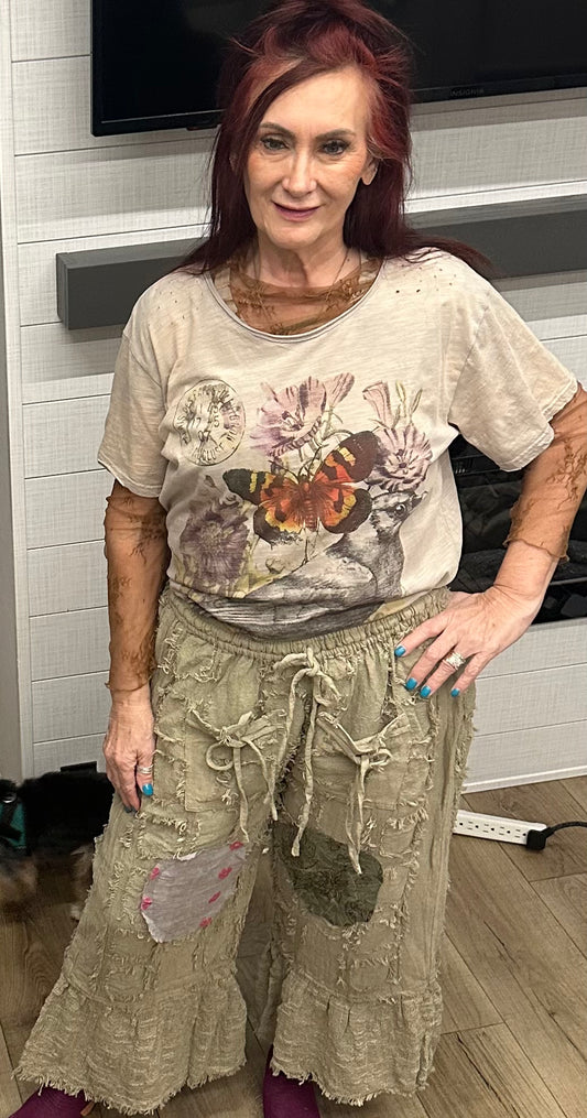 JG- MoonMoss Ruffle Pants