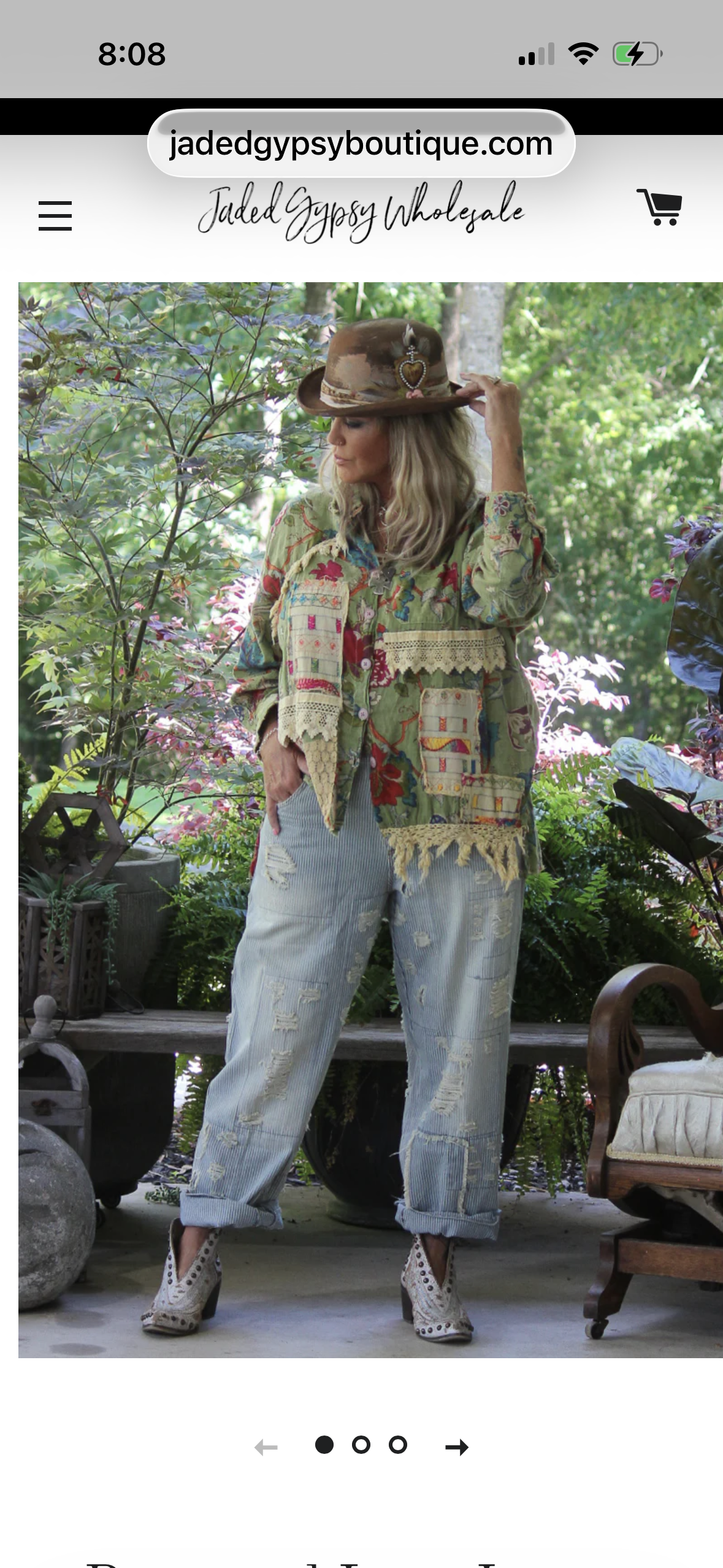 Peace & Love Blue Railroad Jeans