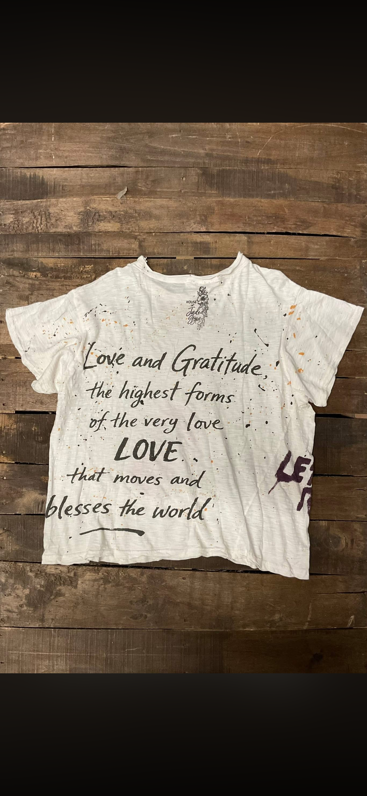 From The House Of Jaded Gypsy - Worn And Weathered - “Love Rule”