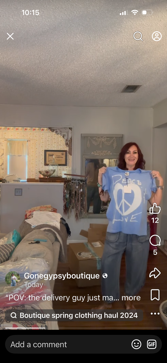 Peace and Love- blue