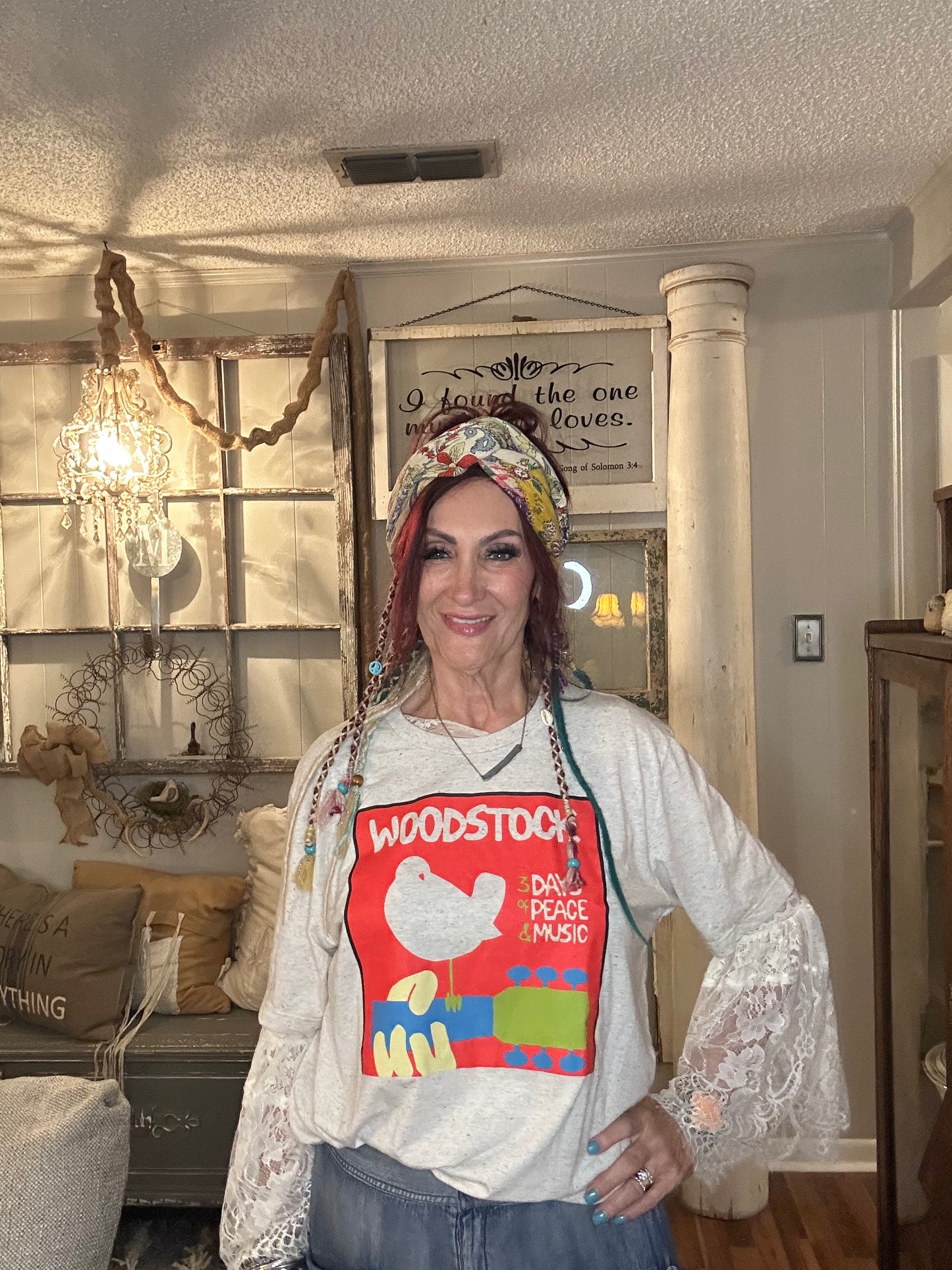 Woodstock grafic distressed tee ($4 more for plus size)