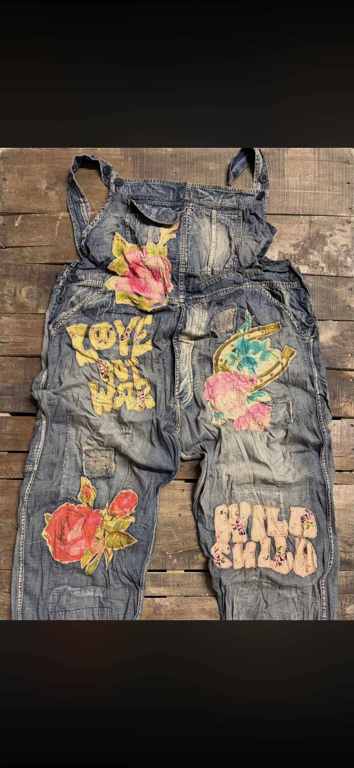 House of Jaded- Sun  Faded Trail Overalls