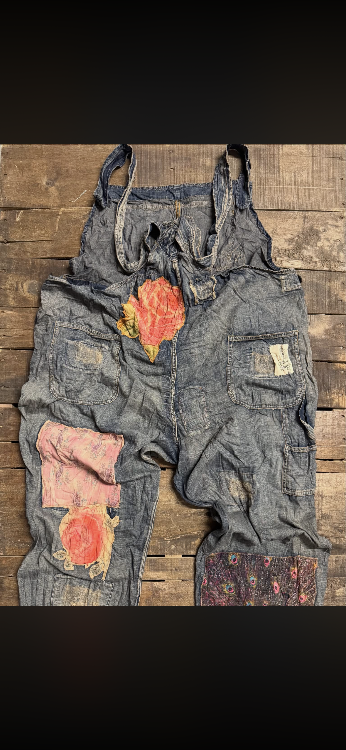 House of Jaded- Sun  Faded Trail Overalls