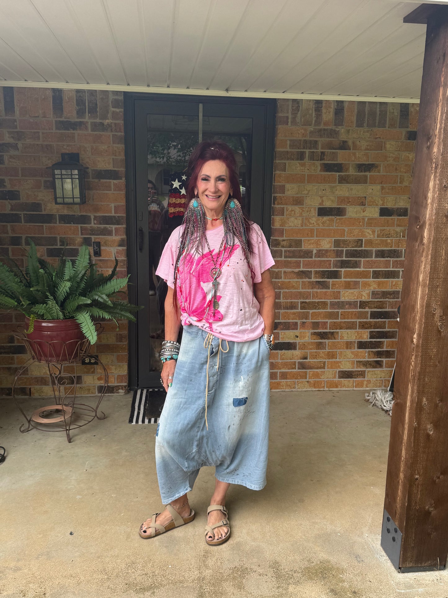 JG- Earth Song Chambray Harem Pants
