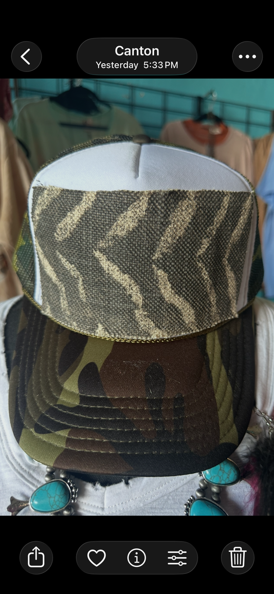 Mixed Camo Gypsy Trucker - Hat