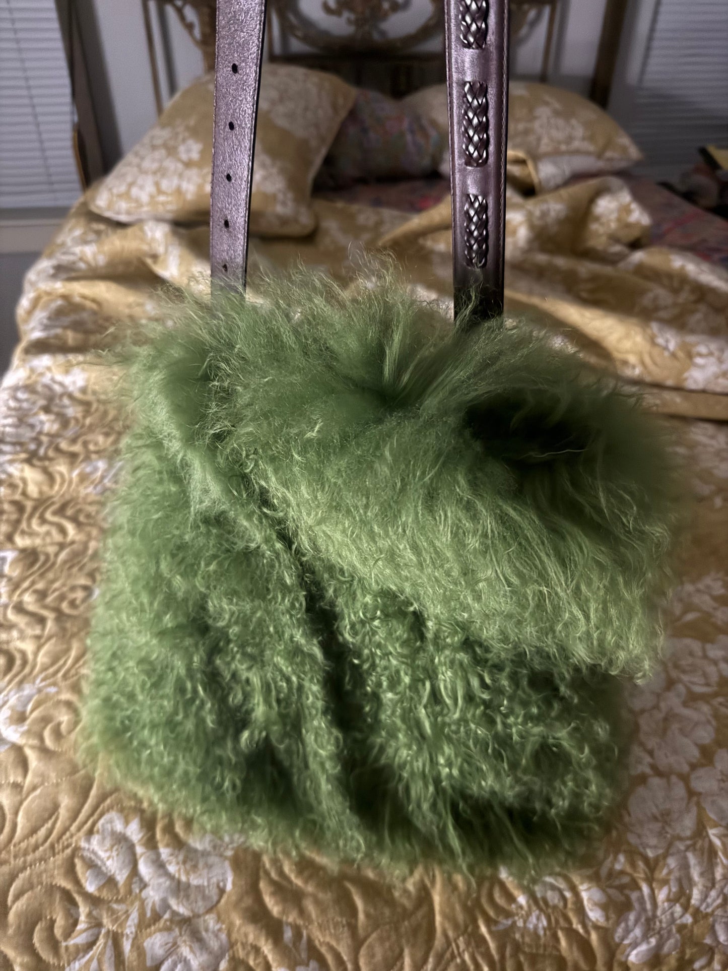 Art By Amy- Tibetan lambswool purse- color examples above . (If you don’t see color you’re interested in ask,we may have it) All are preorder- Final Sale