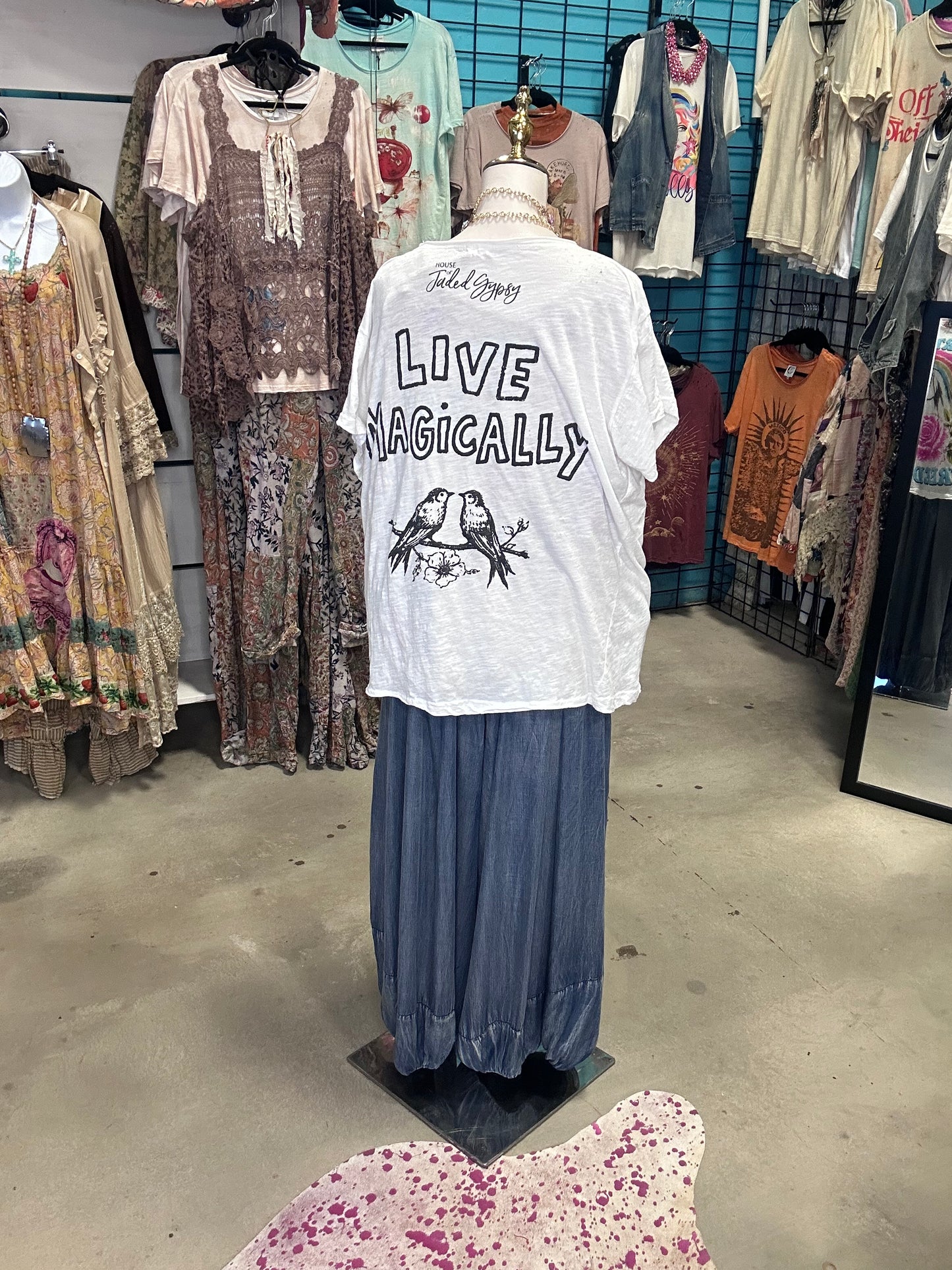 House of Jaded- weathered and worn tee- Derby