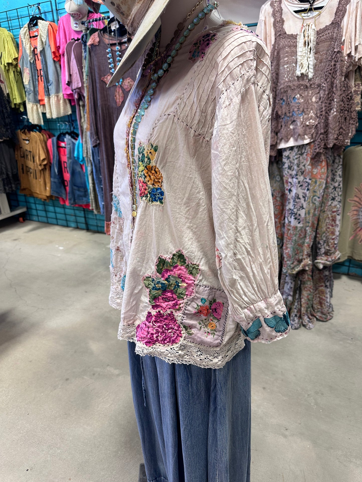 House of Jaded- Gilded Bloom Top - Flutter
