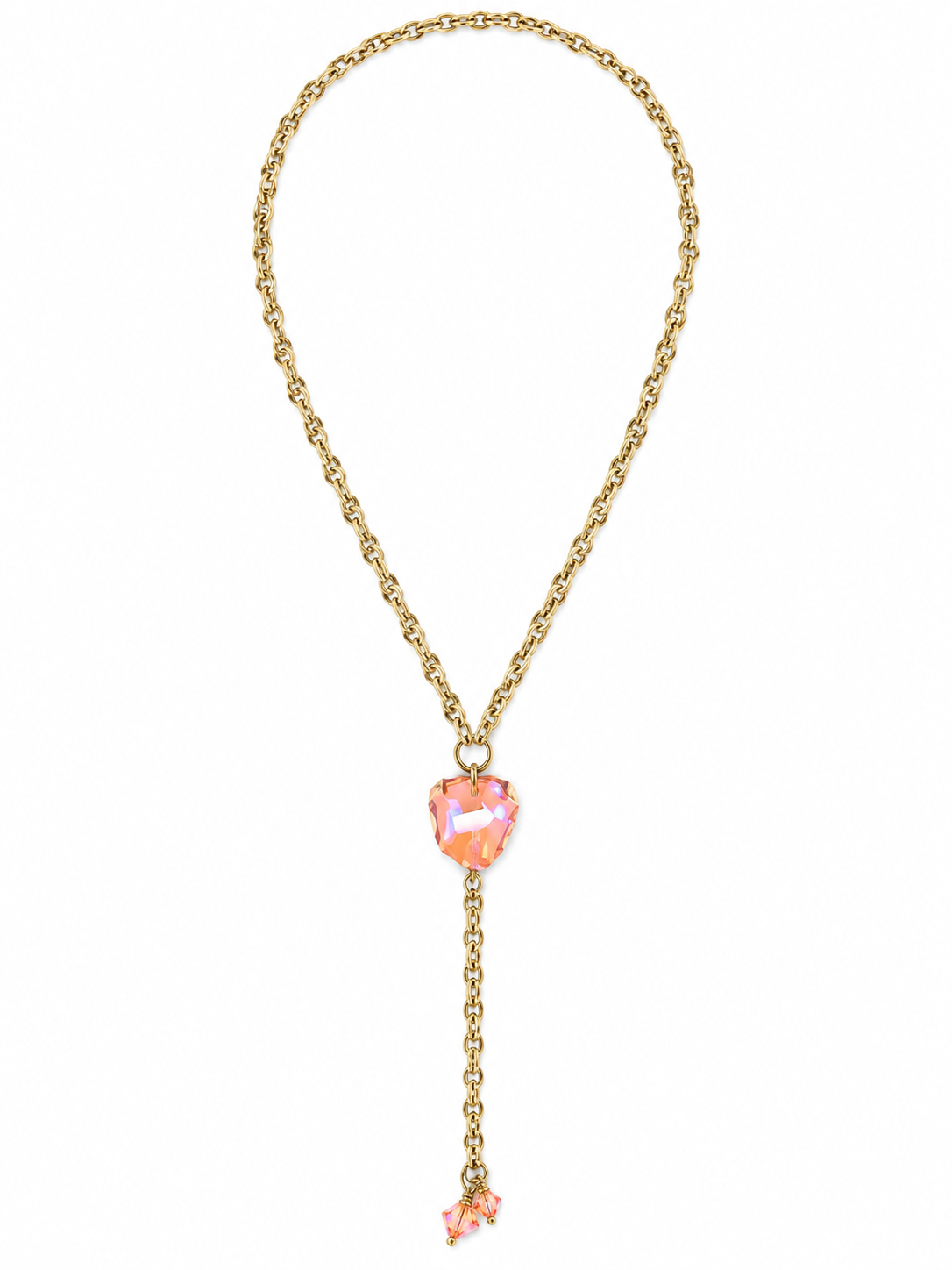 RH100- Lariat on Gold Chain