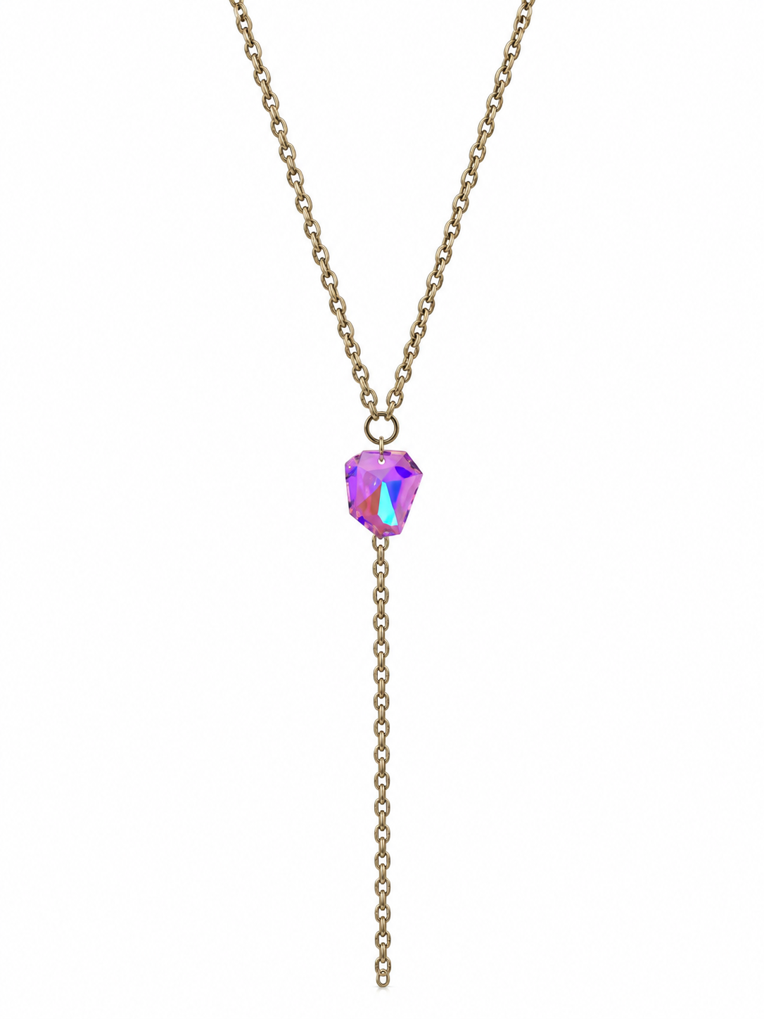 RH106- Lariat on Gold Chain