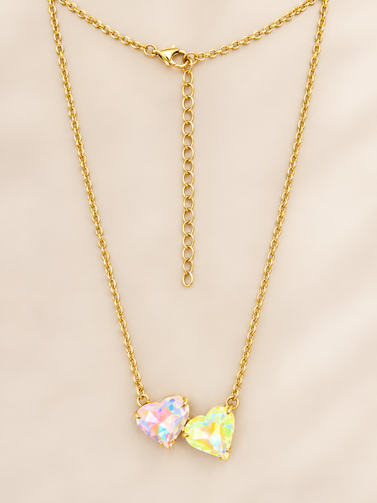 RH118- Double Heart Necklace