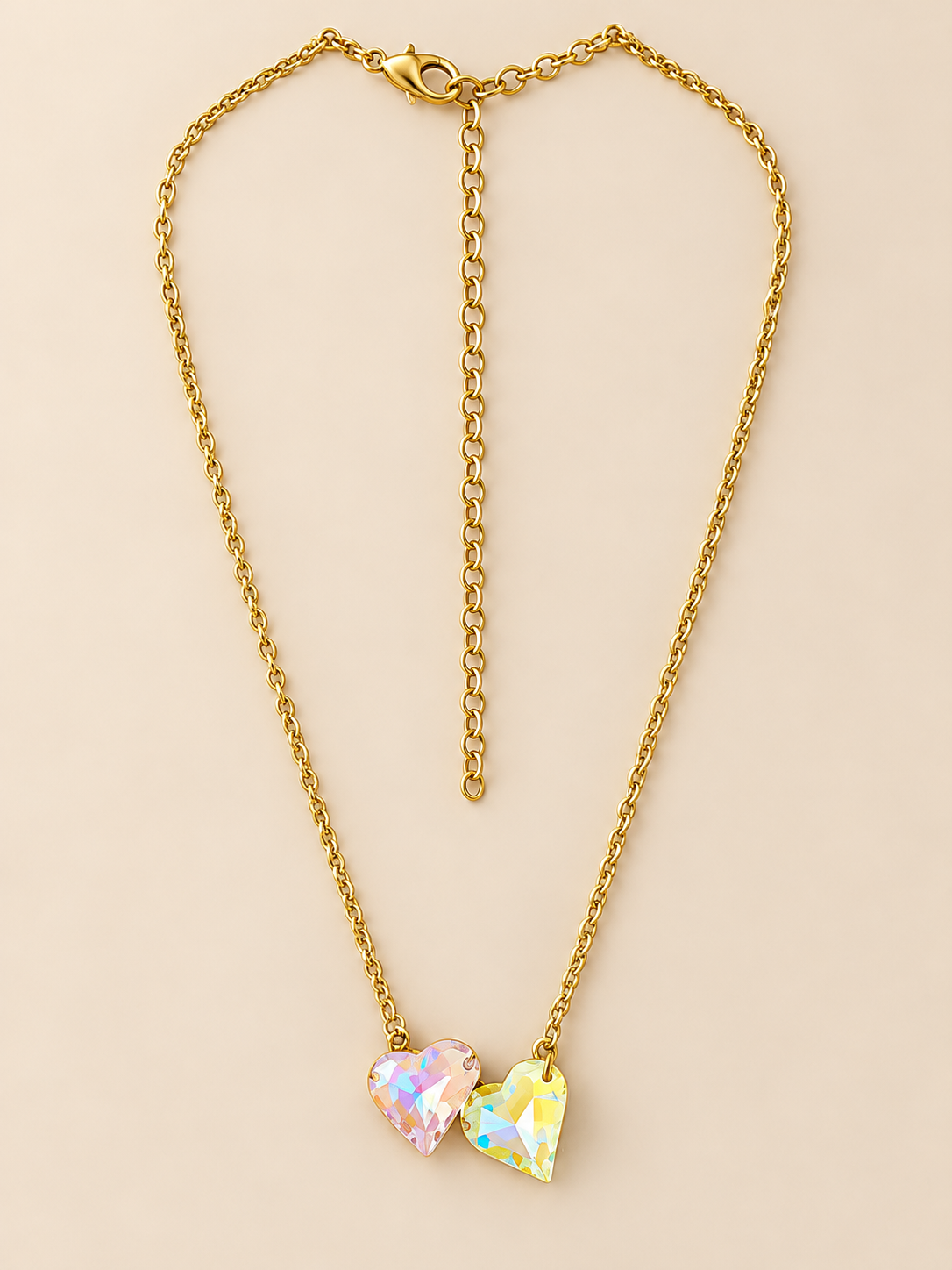 RH119- Double Heart Necklace
