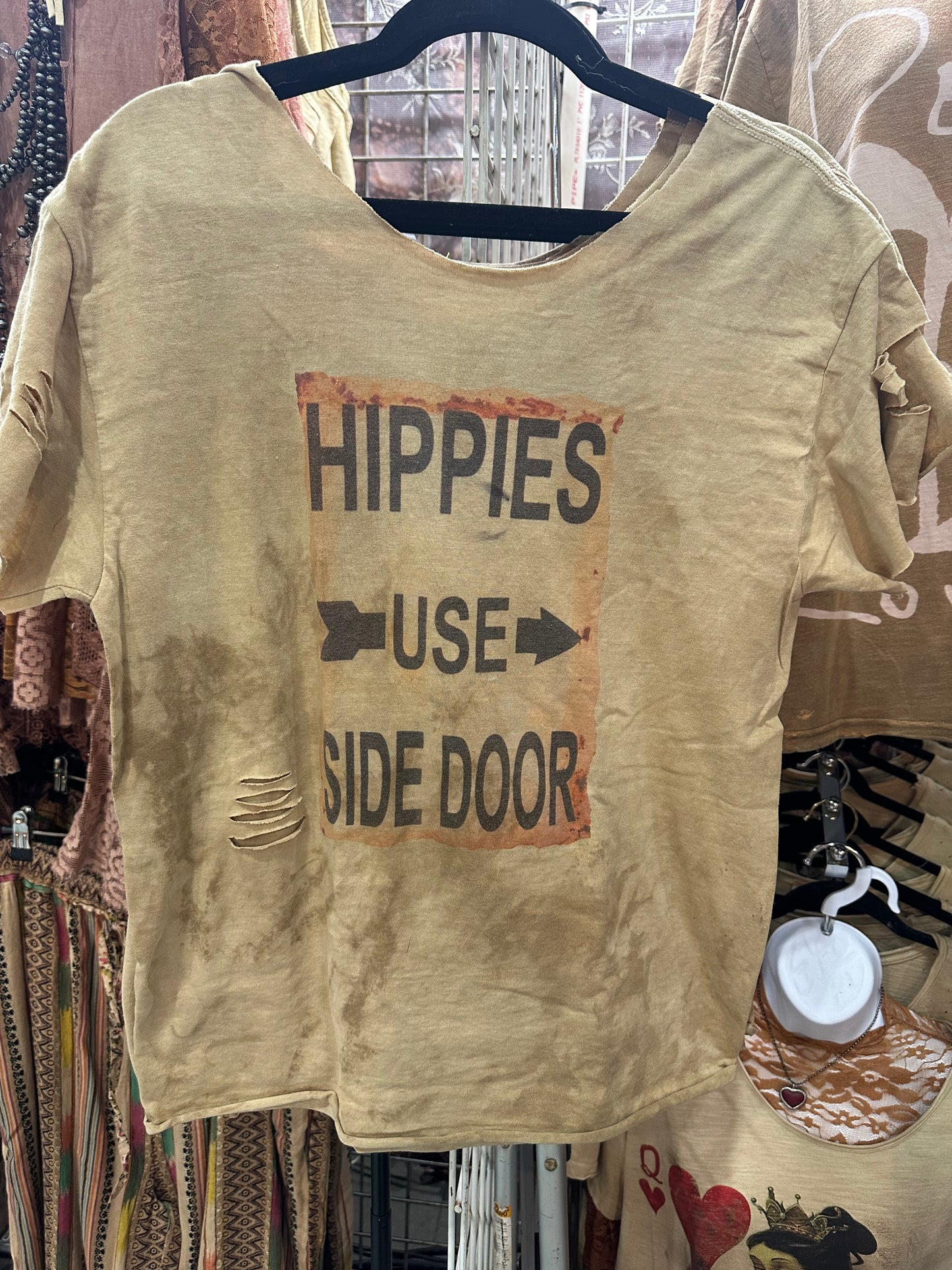 Hippies Use Side Door Tee