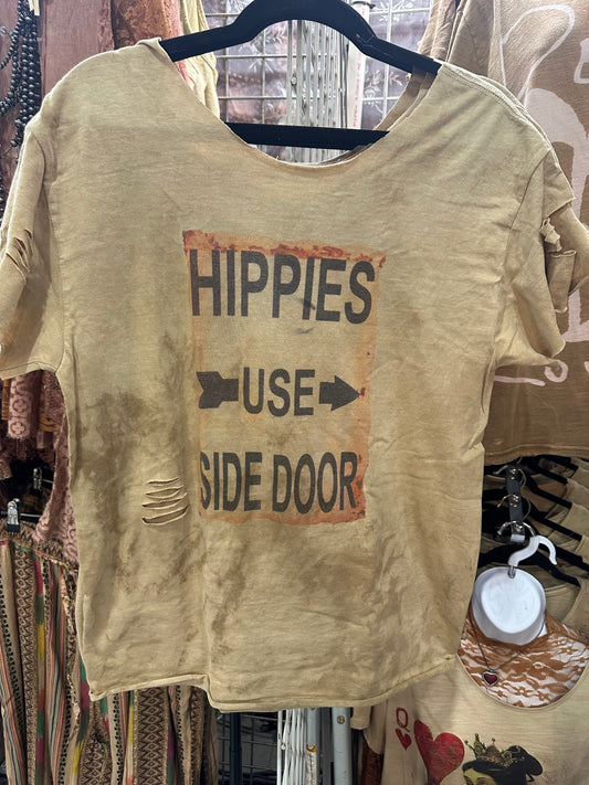 Hippies Use Side Door Tee