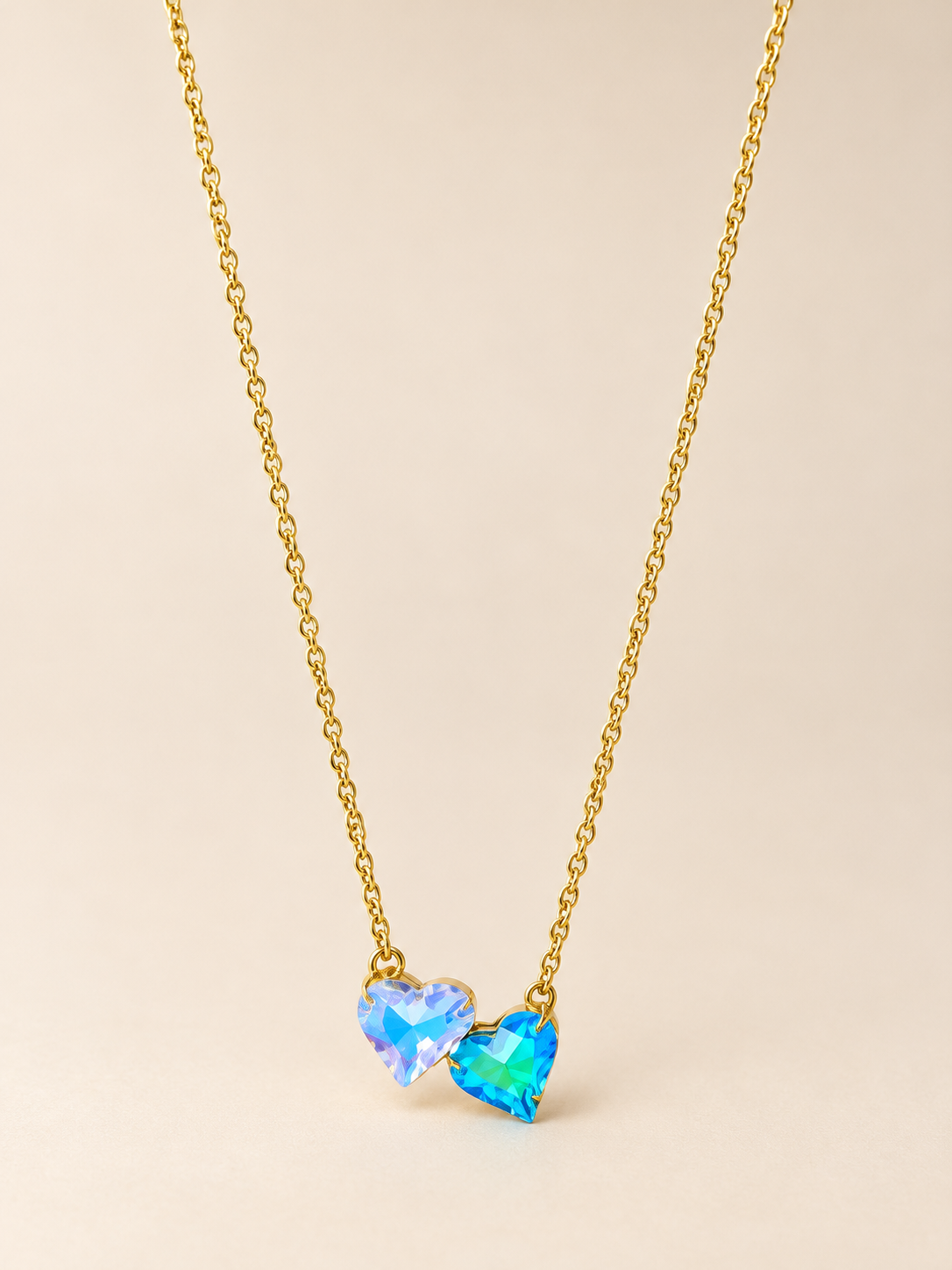 RH122-Double Heart Necklace