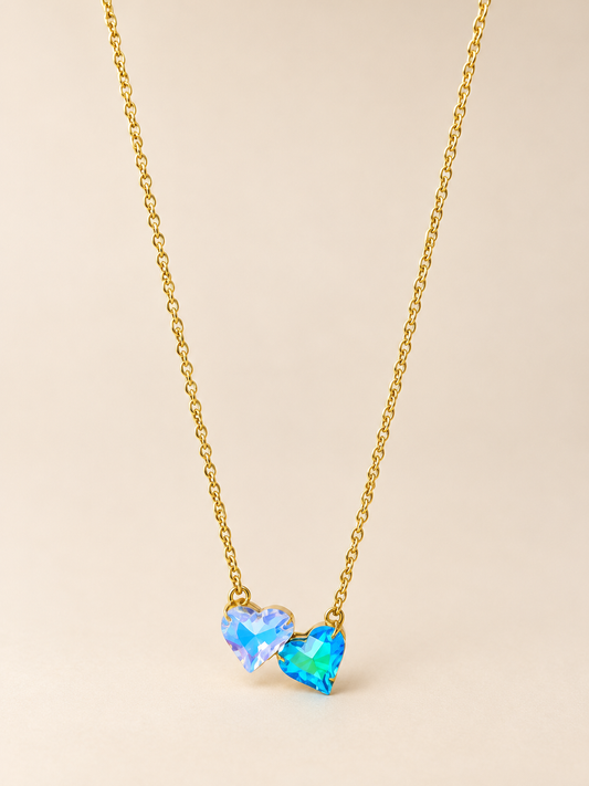 RH122-Double Heart Necklace