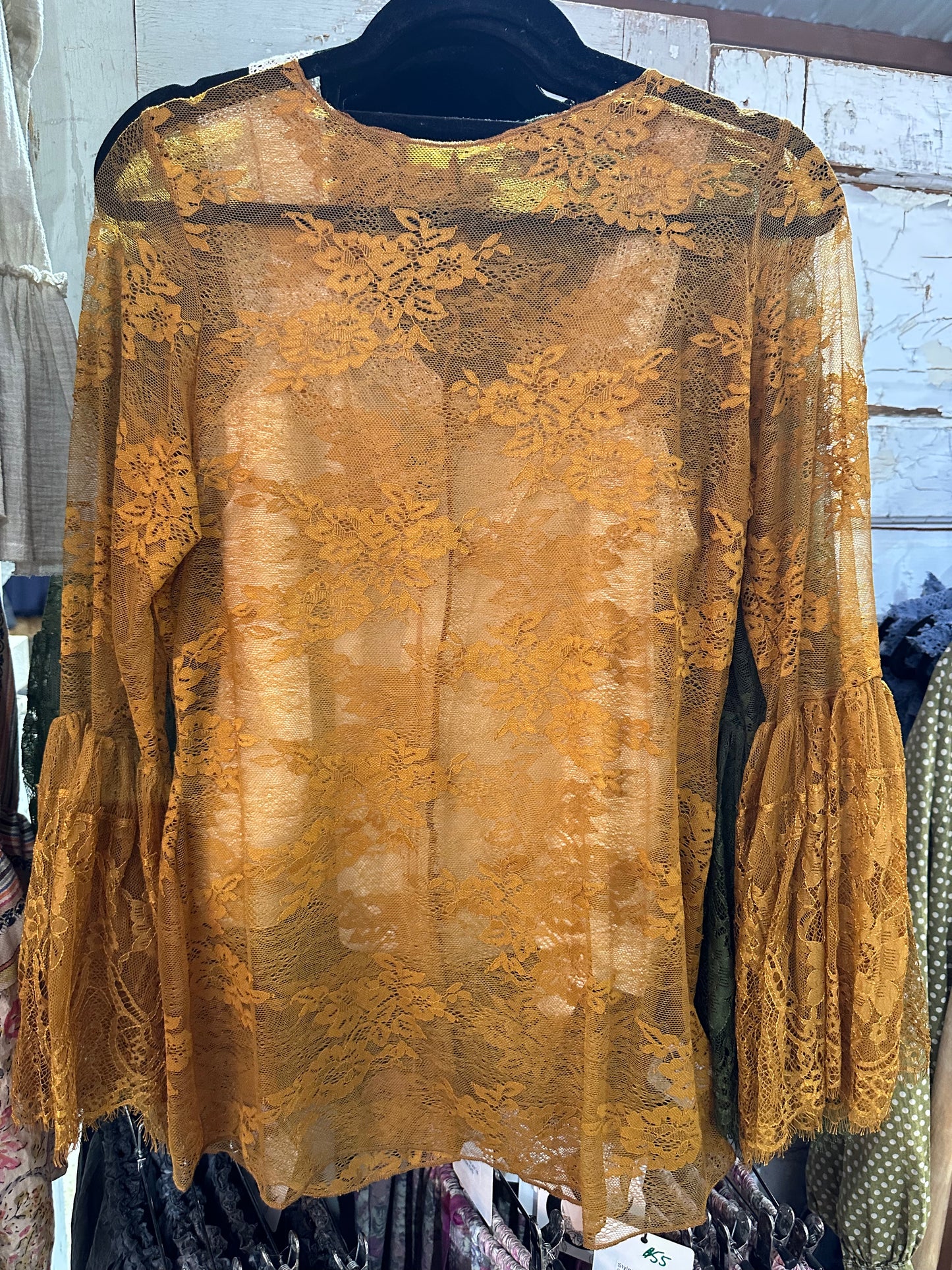 JG Garden Tea Lace-Mustard