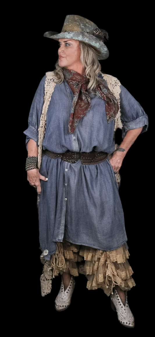 Morning Meadow Dress - Chambray