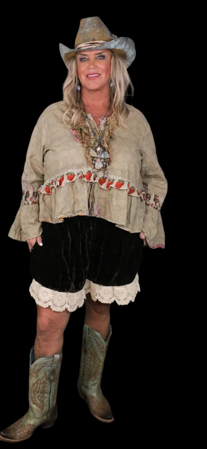 Vintage Romance Shorts- Choclate